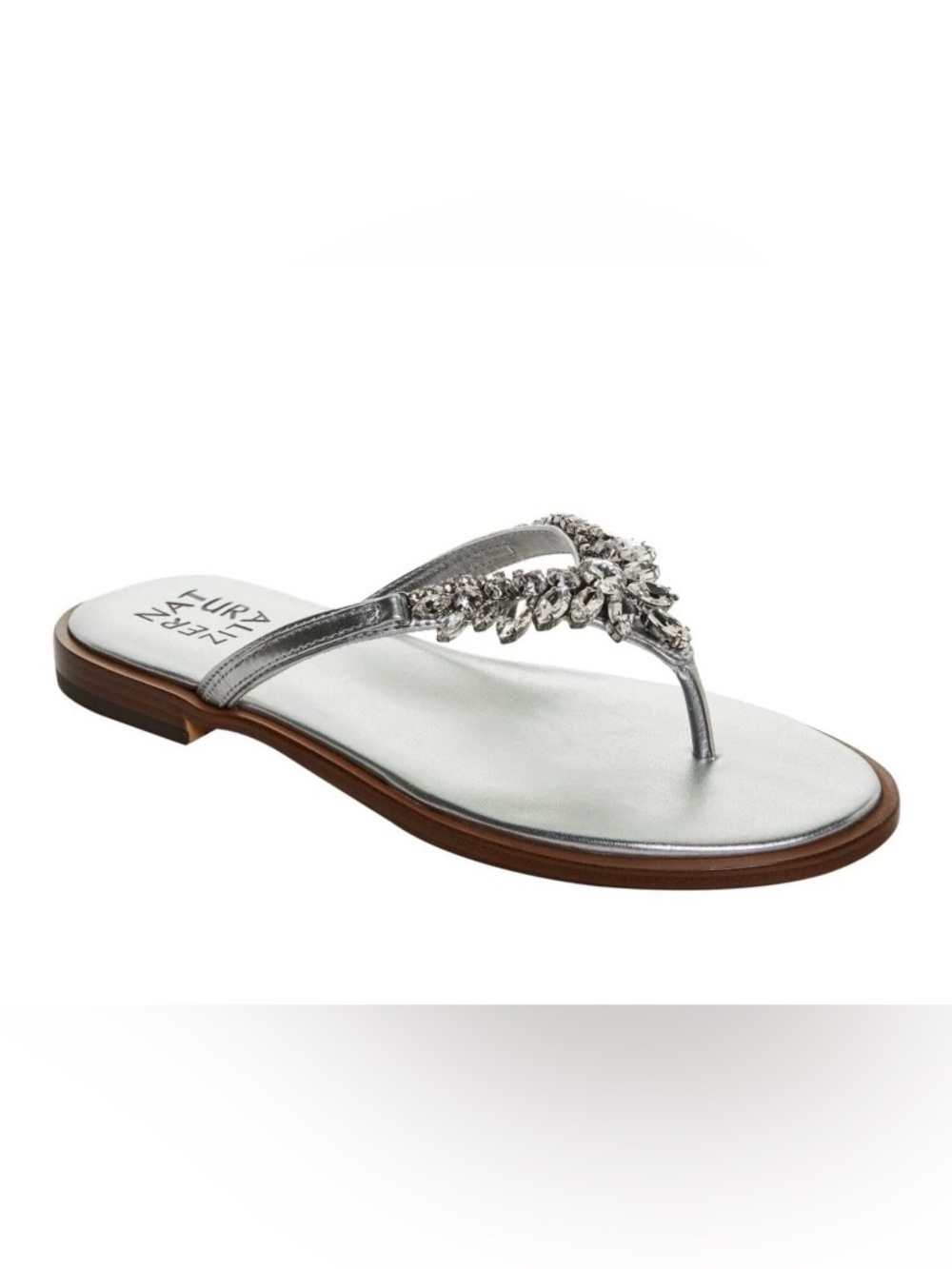 Naturalizer Liliana Rhinestone Thong Slide Sandals Size 7.5 - Picture 2 of 7